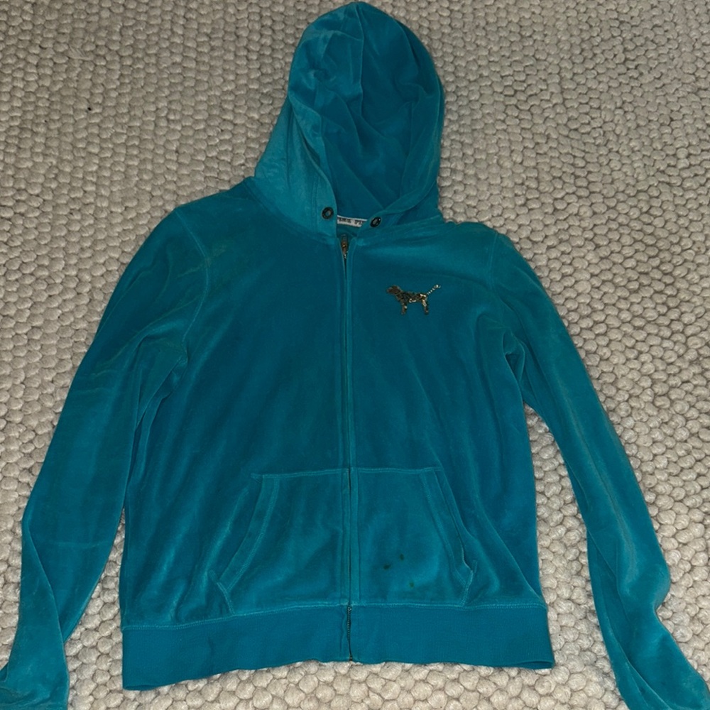PINK Victoria's Secret Soft Blue Jacket - Picture 3 of 5